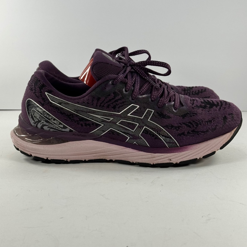 ASICS Gel Cumulus 23 Athletic Women's Running Shoes‎ Plum Black Silver Size 9